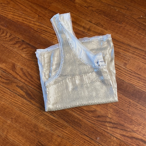 Cropped American Eagle Sequin Tank - Picture 3 of 3